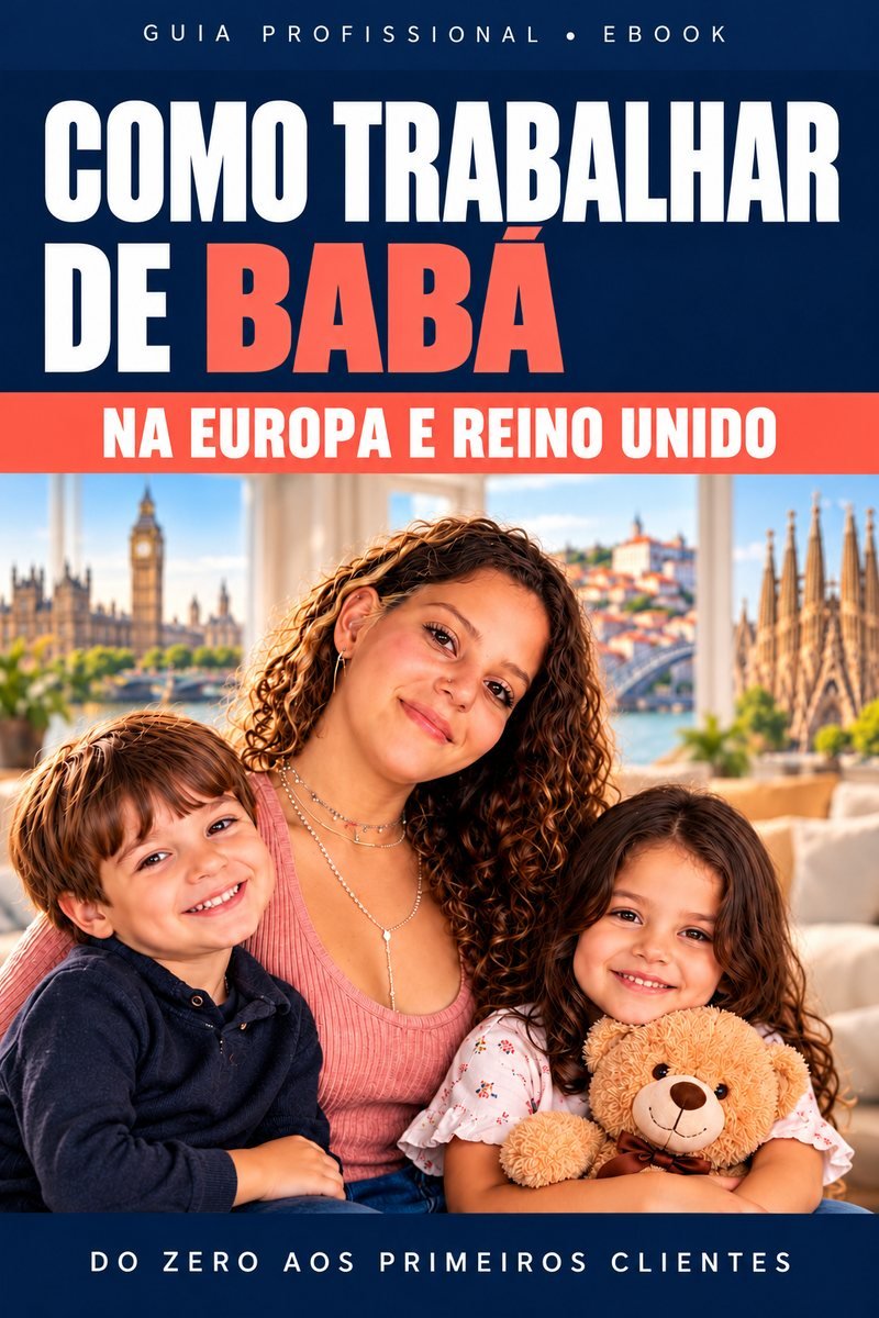 Capa do eBook Como trabalhar de babá na Europa