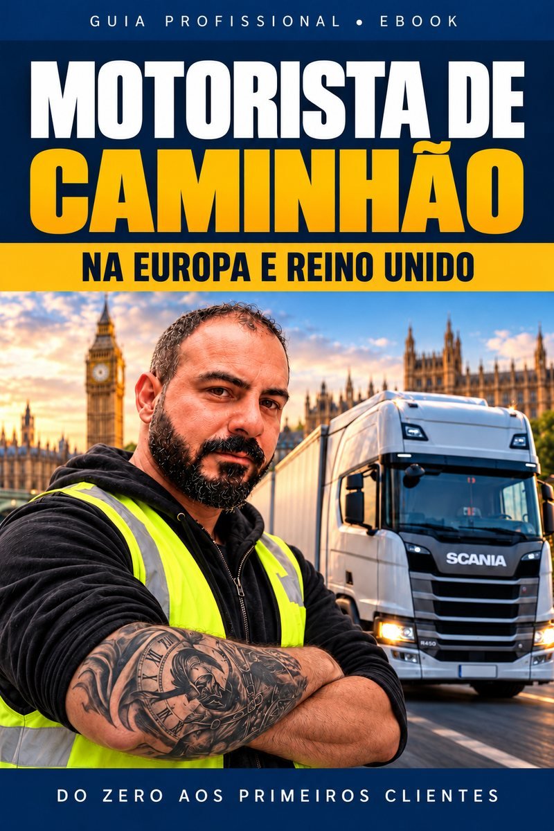 Capa do eBook Motorista de caminhão na Europa
