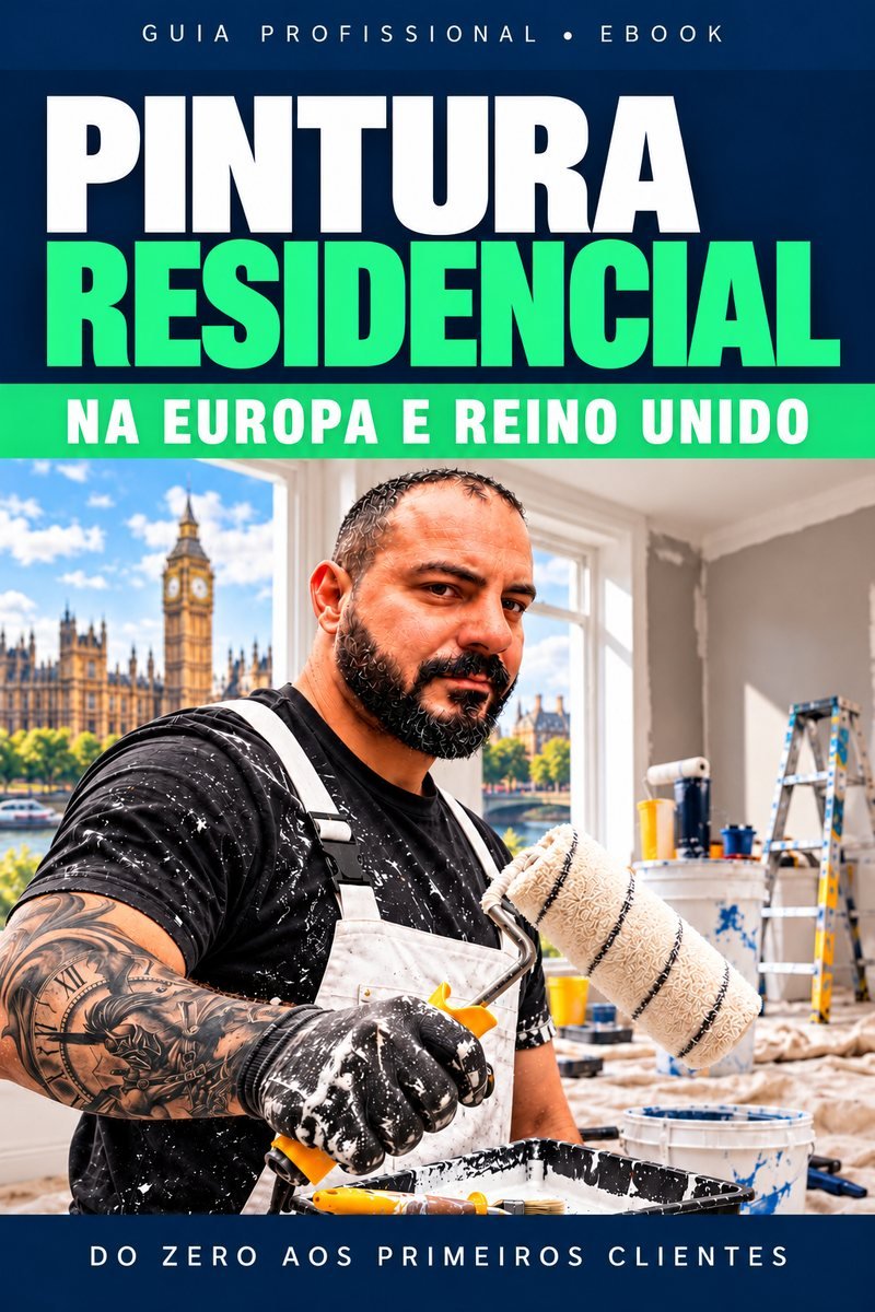 Capa do eBook Pintura residencial no Reino Unido e na Europa